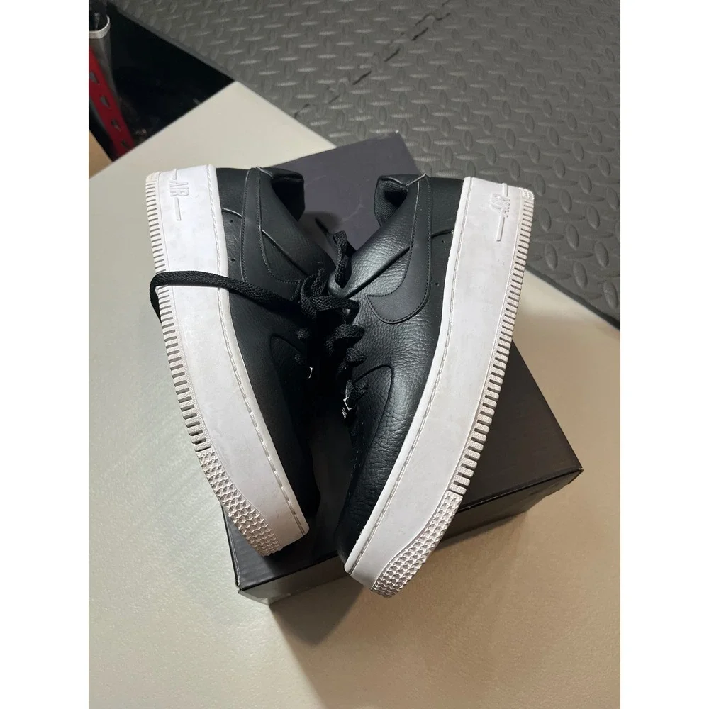 Nike Air Force 1 Sage Low Womens 11 Black Platform Sneakers AR5339-002